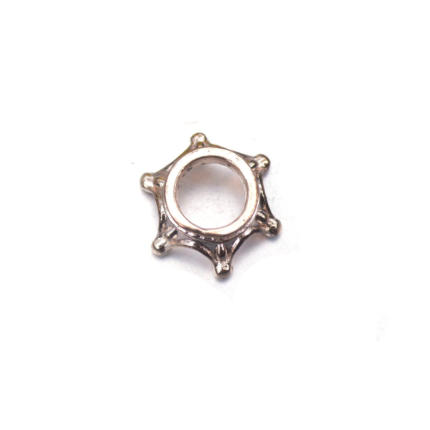 Wholesale 100PCS 6*10*10MM Crown Alloy Beads